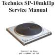 TECHNICS SP-10MKIIP Instrukcja Serwisowa