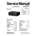 TECHNICS RS-X911 Instrukcja Serwisowa