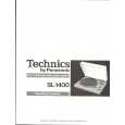 TECHNICS SL-1400 Instrukcja Obsługi