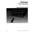 TECHNICS SA-GX505 Instrukcja Obsługi