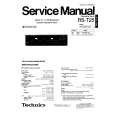 TECHNICS RS-T25 Instrukcja Serwisowa