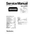 TECHNICS SE-A2000 Instrukcja Serwisowa