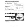 TECHNICS SL-1500 Instrukcja Obsługi