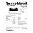 TECHNICS RSCH550 Instrukcja Serwisowa