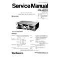 TECHNICS RSM202 Instrukcja Serwisowa